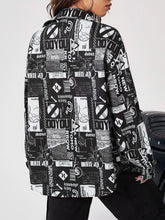 Pop Art Print Drop Shoulder Shirt